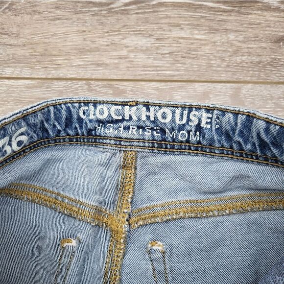 Clock House High-rise mom jeans cropped size xs - Picture 2 of 12